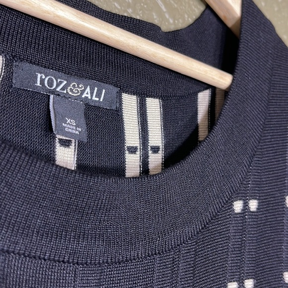 NWT ROZ & ALI Fit & Flare Sweater Dress - Picture 5 of 9